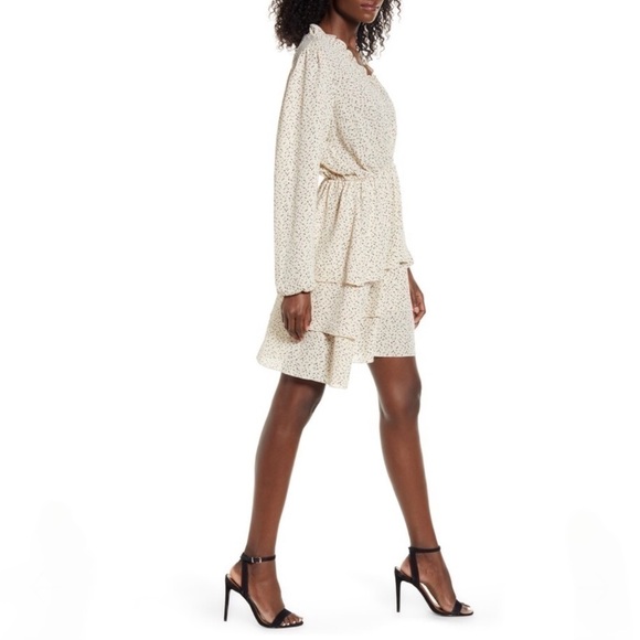 NEW | AWARE BY VERO MODA Kanya V-Neck Long Sleeve Minidress Size X-Small - Picture 11 of 12